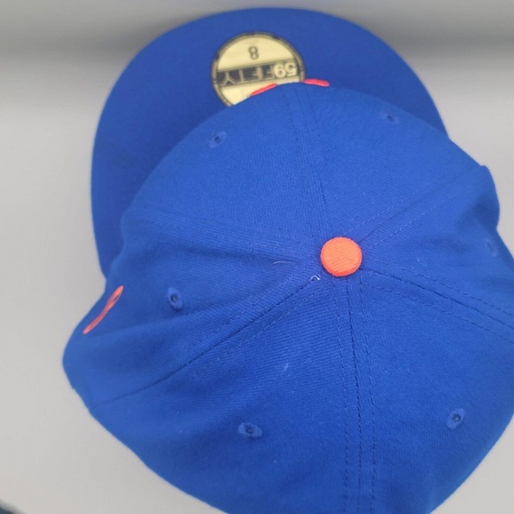 New York Mets New Era Authentic On-Field 59FIFTY Fitted Hat Blue 8 MLB Baseball - Picture 7 of 12